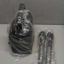 Karaoke Machine, Portable Bluetooth Speaker with 2 Wireless Microphones for Adults & Kids with Lights, Karaoke Microphone with PA System Supports USB/TF/FM/AUX for Home Party Home System Packages (Black)