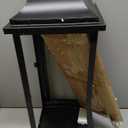Serene Spaces Living 25" Tall Black Decorative Hurricane Lantern with Clear Glass Panels - Perfect Indoor Lantern and Outdoor Lantern for Porch, Events, Parties, & Table Top Decor - Large Lantern