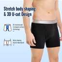 Carer Mens Incontinence Underwear, Washable Reusable Cotton Boxer Briefs with Front Fly, 150ml Leak Proof Underwear for Men Bladder Leakage, Waterproof 3 Pack (3X-Large)