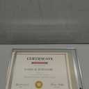 PETAFLOP 8.5x11 Picture Frames Glass 8.5 x 11 Frame Tabletop Display, 2 Pack clear