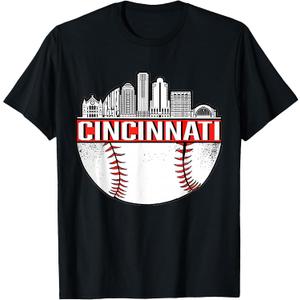 Vintage Cincinnati Ohio Skyline Apparel T-Shirt, XL