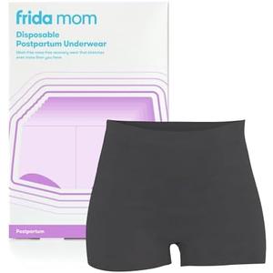 Frida Mom Postpartum Underwear, Disposable Boyshort Panties, Seamless, Stretch Support, New Mom Essentials