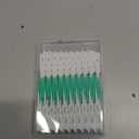 Dental Floss Picks, 200 Count, Soft Rubber Brush Head, Interdental Brushes with Convenient Carry Case,Dual-Ended Toothpick Travel Teeth Cleaning Tools (Green)