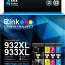 E-Z Ink Compatible Ink Cartridge Replacement(1 Black, 1 Cyan, 1 Magenta,1 Yellow)