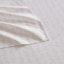 Martha Stewart - Queen Size Sheets Set, Crisp & Tailored Cooling Sheets w/a Naturally Smooth Cotton Percale Lightweight Feel - Bed Sheets with Matching Pillowcases & Fitted Sheet (Ditsy Vine Pink)