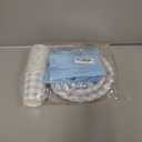 175 PCS Blue Gingham Party Supplies Includes Light Blue Gingham Paper Plates, Cups, Napkins, Cutlery for Wedding Bridal Shower Birthday Baby Shower Party Decorations, Serves 25