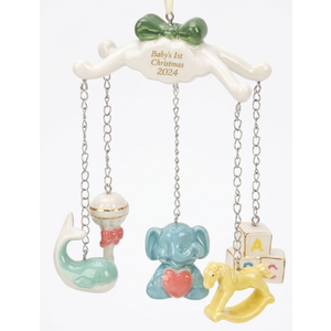 Baby First Christmas Ornament 2024-Babys First Christmas Ornament 2024 Girl, Babys First Christmas Ornament 2024 Boy, Baby Mobile First Christmas Ornament-Baby's First Christmas Ornament 2024