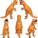 viwzon Inflatable Dinosaur Costume Adult&Kid, Blow Up Trex Costume for Parties Cosplay Funny Inflatable Suit, Kids Size