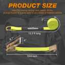 Car Tie Down Straps for Trailers 4 Pack Heavy Duty 2" x 120" Trailer Tire Straps with 3333 lbs Safe Working Load, Over The Wheel Straps for Car Hauler, Truck, UTV, and Utility Trailers