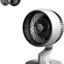 Rechargeable Desk Fan, USB Small Desktop Fan, Wall Mounted Fan Upgraded Vacuum Suction Cup Installation, Long Life, Silent Operation for Home, Office, Bedroom, Kitchen