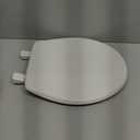 Bemis 730SLEC Slow Close Toilet Seat, Easy Clean Hinges and Durable Plastic Seat, Made in USA, Round, White