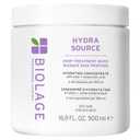 Biolage Hydra Source Deep Treatment Mask - Nourishes & Smooths, For Dry Hair, Infused with Micro-Filtered Aloe Vera & Fermented Hyaluronic Acid (16.9 Fl Oz (Pack of 1))