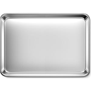 Commercial Quality Stainless Steel Baking Sheet, Extra Large Cookie Sheets for Baking, Warp Resistant Nonstick Baking Pan Oven Tray, Non Toxic & Heavy Duty & Dishwasher Safe - (20" x 14" x 1")