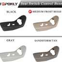 TQPONLY Driver Seat Plastic Trim Cover Panel,Fits Dodge Grand Caravan 2011-2019/Fits 2011-2016 Chrysler Town and Country Left Side Power Seat Switch Control Bezel Shield (Medium Frost Beige)