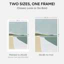 Homeforia White Picture Frame 24x36, High End Oak 24 x 36 Wood Poster Frame with Mat 20 by 30 for Photo, 24x36 Large Wooden Frame Matted to 20x30, 36x24 Thin Frames, Tempered Glass, Wall Kit, Set of 1