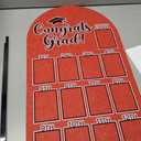 CroBlissful 27 x 16 Inch Graduation Photo Board Picture Frames Wall Decor Collage Display Red Felt Board for 4 x 3 Inch Photo DIY Picture Holder 2026 Graduation Party Decorations