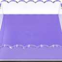 8 x 8 Scalloped Acrylic Tray  Purple Display Tray & Jewelry Organizer, AntiSlip Pads, Modern Desk Dcor Gift, Chic & Versatile