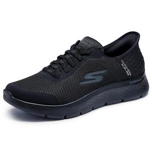 Skechers Men's Go Walk Flex Hands Up Hands Free Slip-Ins Sneaker, Black/Black, 16 X-Wide