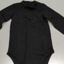 pureborn Unisex Baby Boy Girl Bodysuit Halloween Turtle Neck One-Piece Long Sleeve Bodysuits 18-24 Months Black