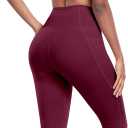 LZYVOO Leggings with Pockets for Women, 6 Packs Soft High Waisted Tummy Control Workout Yoga Pants (XXL)