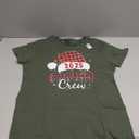 Buffalo Plaid Santa 2025 Cousin Crew Christmas Xmas Holiday T-Shirt (Small)