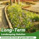 Gardzen Landscape Edging Kit, Flexible Garden Edging Border with Anchoring Spikes, Ideal for Flower Beds, Lawns, Gardens, and Pathways, Set of 4 (Each Piece: 41.75" L x 3.75" W x 7.5" H)