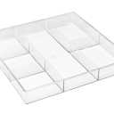 Whitmor 6-Section Clear Drawer Organizer