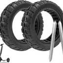 10x2.70-6.5 Solid Tire, 10 inch Tires Replacement, 70/65-6.5 Scooter Tubeless Solid Tire, for Emove Cruiser, Hiboy Max3, Hover-1 Alpha, Evercross H5, Boyueda 5600 Watt Electric Scooter (2 Pack)