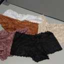 READY TO LOVE Sexy Women's Underwear Lace Shorts V Waist Breathable Cheeky Panties Boyshorts Underwear Women 5 Pack, M