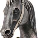 Vintage Wall Hook, Decorative Horse Head Shaped Hook, Antique Wall Mount Hanger, Heavy Duty Figurine Organizer for Hanging Coats Bags Keys