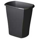 Sterilite 10519006 4 Gallon Kitchen Ultra Plastic Wastebasket Storage Trash Bin Can Container, Black