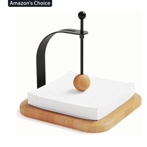 Napkin Holder for Table, Wood Napkin Holders for Paper Napkins, Cocktail Napkin Holder, Suitable for Kitchen, Restaurant, Bar, Office, Parties, Home Décor, Hotel, Cafe (Beech Wood)