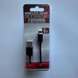 Wireless Gear Sync & Charge Cable 6 Ft