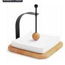 Napkin Holder for Table, Wood Napkin Holders for Paper Napkins, Cocktail Napkin Holder, Suitable for Kitchen, Restaurant, Bar, Office, Parties, Home Décor, Hotel, Cafe (Beech Wood)