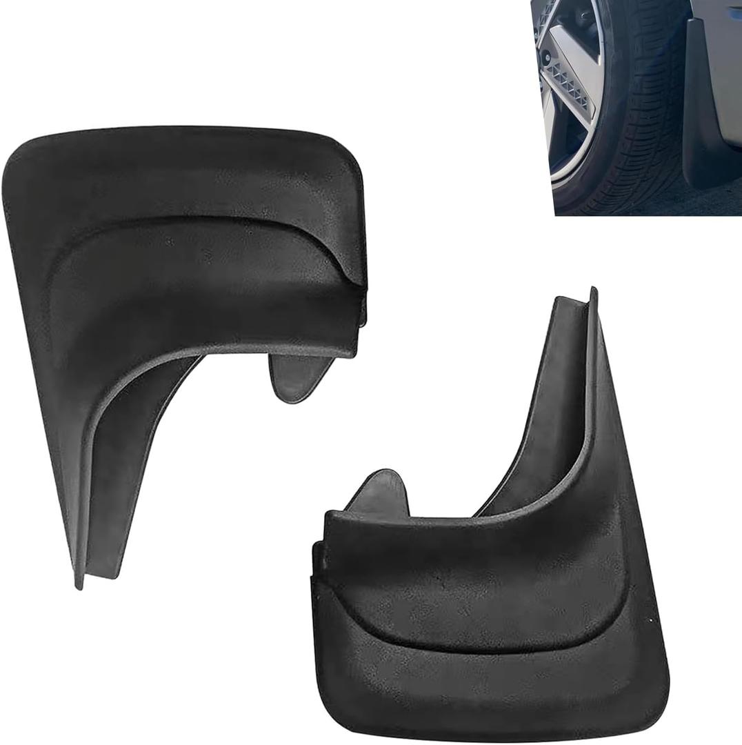 2 PCS Car Mud Flaps, Front and Rear Mudguard Replacement, Scratch-Resistant & Impact-Resistant Rubber Mudguards Protector, Universal for Most Cars SUVs and Trucks