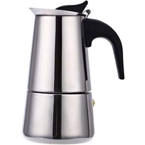 kkhouse Stainless Steel Coffee Pot Mocha Espresso Latte Percolator Stove Coffee Maker Pot Percolator Drink Tool Cafetiere Latte Stovetop (100ml)