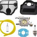 HURI Carburetor Air Filter for Poulan PP4620AV PP4620AVX PP4620AVL PP4620AVHD PP255 PP295 PP310 PP315 2200 2500 2600 2750 2775 2900 3050 Gas Chainsaw