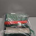 Christmas Extra Large Ornament Storage Container - Box Stores Up to 48  6 Ornaments  With 4 Individual Trays -Heavy Duty 600D Tear Resistant Material, Zippered, Adjustable Dividers - Green