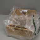 3 Pieces Bamboo Pantry Storage Bins, Stackable Pantry Baskets with Handle, Kitchen Potato and Onion Storage Bin, 2 Tiers Pantry Organizer for Produce, Fruits, Vegetable