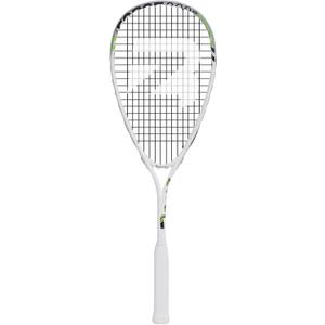 BatZoom Beginner Squash Racket  Lightweight & Durable Training Racquet for Adults & Teens, Pre-Strung with Comfortable Grip & Shock Absorption - Includes Carrying Bag (White)