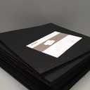 Stero Fabric Storage Cubes, 6 Pack Foldable Storage Bins with Handle, 13 Inch Box for Shelves, Closet, Organizer, Rustic Brown and Black