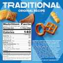 Traditional Chex Mix, Original Recipe, Family Size, 12.5 oz | Corn & Wheat Chex, Rye Chips, Squiggle Breadsticks, Pretzels, 50% Less Fat than Regular Potato Chips (EXP 03/29/26)