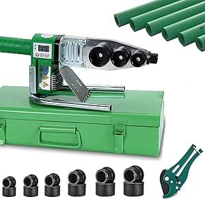 WINB Plastic Pipe Welder Plastic pipe 110-220v welding tool Pipe Welding Machine PP, PP-R, PE, PP-C Pipe with 0.79/0.98/1.26/1.57/1.97/2.46 in Die Head