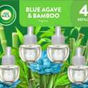 Air Wick Plug In Scented Oil Refill, Infused with Essential Oils, Plug In Air Fresheners for Home, Blue Agave & Bamboo, 4 ct (0.67 Fl Oz (Pack of 4))