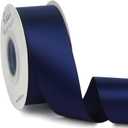 Ribbli Navy Double Faced Satin Ribbon,1-1/2 x Continuous 25 Yards,Use for Bows Bouquet,Gift Wrapping,Wedding,Floral Arrangement