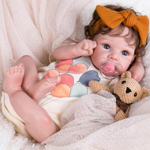 Aori Lifelike Reborn Baby Dolls - Realistic Baby Doll 20 inches Real Life Newborn Girl Doll, Coming with Gift Box Set for Girls Kids 3+ (Beige)