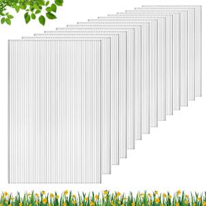 DGSL 18 Pcs Polycarbonate Greenhouse Panels, 4' x 2' x 0.16'' Twin-Wall Panels, Polycarbonate Sheet for All Weather Outdoor Garden and Greenhouse Covering