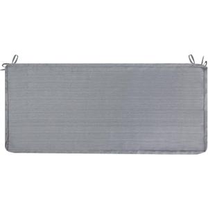 Magpie Fabrics Patio Bench/Swing Cushion Slip Cover 48 x 18 x 3 Inch, Water Resistant UV Protection Outdoor Furniture Loveseat Replacement Cushion Cover with Zipper (Grey Linen)