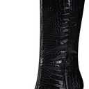 Modatope Knee High Women's Riding Boots - Tall, Long Calf High GoGo Chunky Faux Crocodile Boots - Block Heel Pointed Toe - Size 6