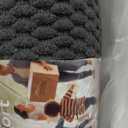 Sunfly 3x5 Washable Area Rug with Non Slip Rubber Backing Dark Grey
